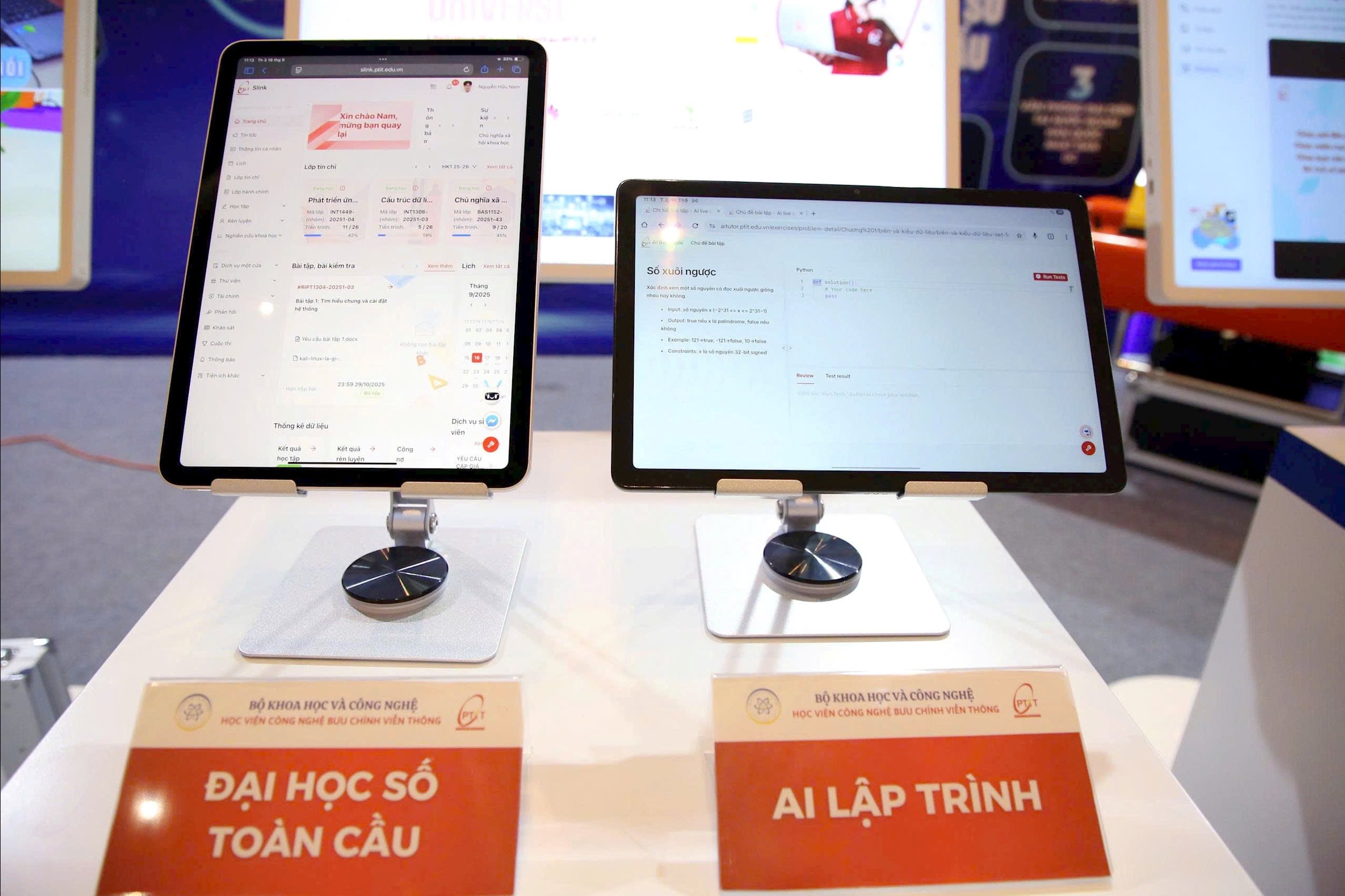 Hệ sinh thái AI từ Học viện Công nghệ Bưu chính Viễn thông gây ấn tượng tại triển lãm “Những thành tựu nổi bật của ngành giáo dục – đào tạo”