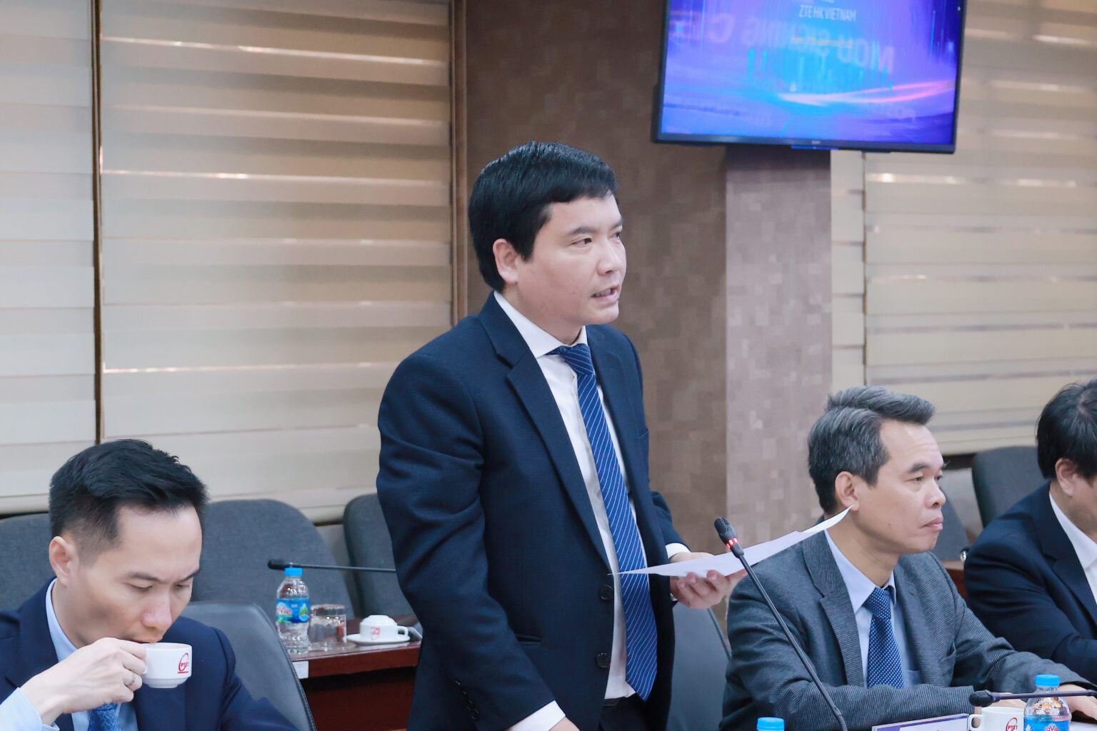 PGS.TS Đặng Hoài Bắc – Giám đốc Học viện phát biểu tại lễ ký kết