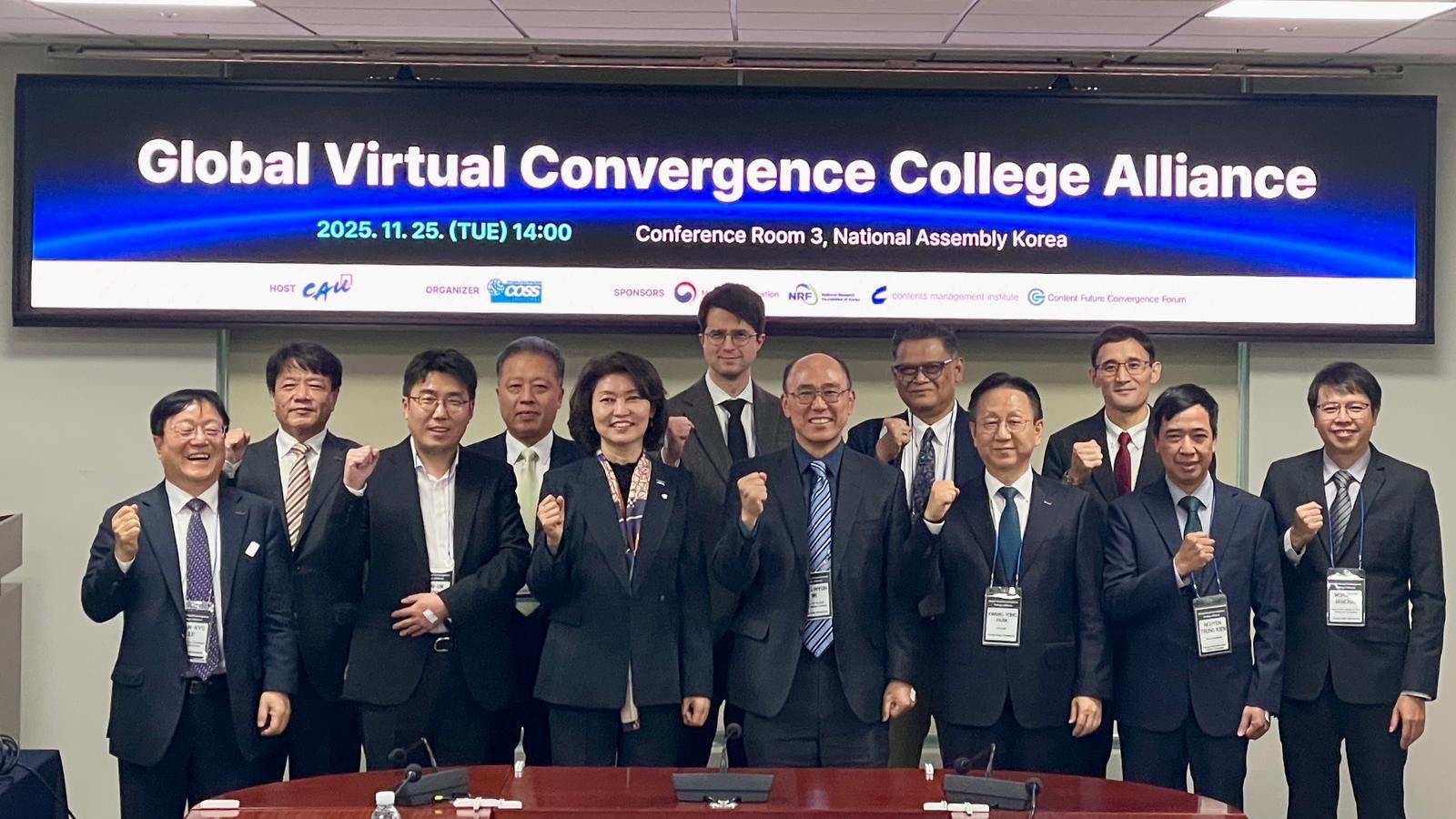 Các đại diện lãnh đạo từ các trường Đại học thành viên và Chính phủ Hàn Quốc