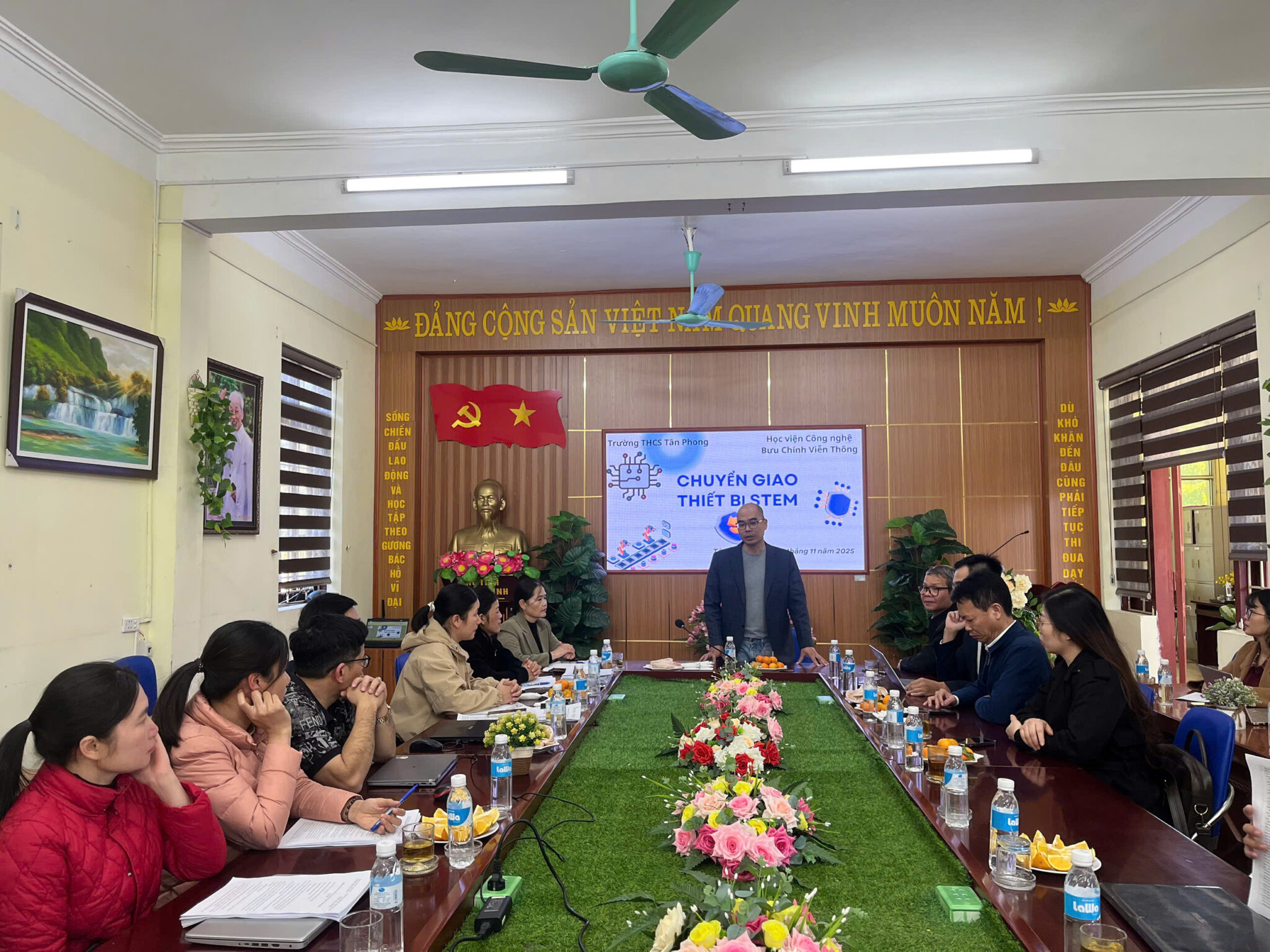 TS. Trần Nguyên Các – đại diện Học viện phát biểu tại chương trình