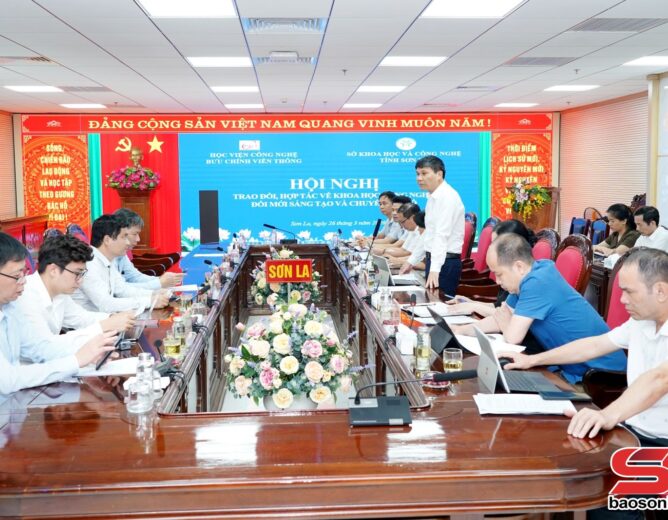 PTIT và Sở KHCN Tỉnh Sơn La hợp tác về khoa học công nghệ, đổi mới sáng tạo và chuyển đổi số