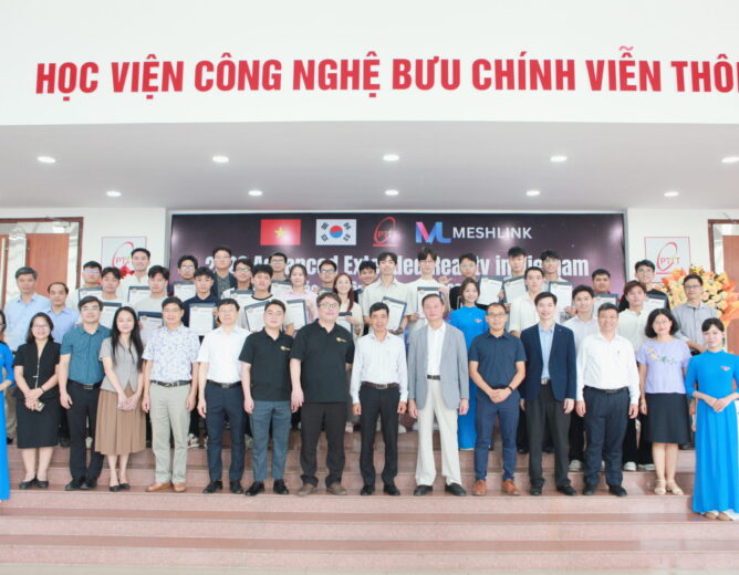Học viện Công nghệ Bưu chính Viễn thông và Công ty Meshlink (Hàn Quốc) thúc đẩy hợp tác ứng dụng XR và AI trong đào tạo công nghệ bán dẫn